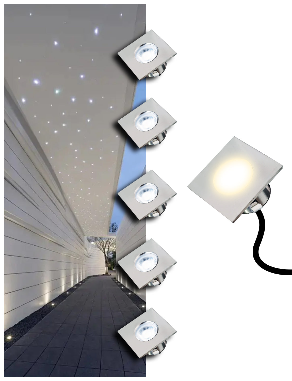 MALORY Stainless Steel 4W Low Voltage Recessed LED Deck & Step LightsοΌMLR-SSG10~12οΌ