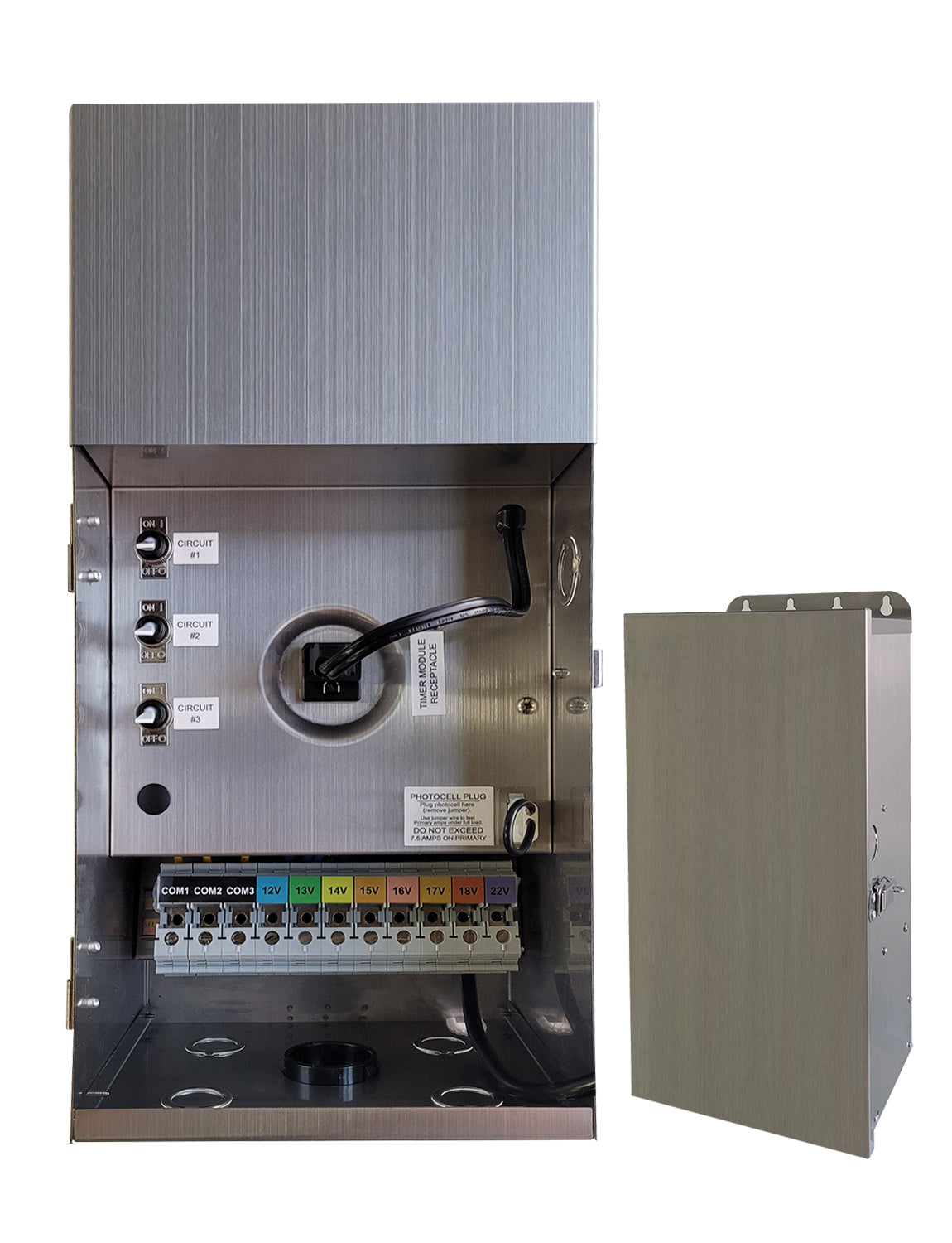 MALORY 900W Low Voltage Multi-Tap Landscape Lighting Transformer – 120V to 12V-22V Outdoor Power Supply (MLR-T05)