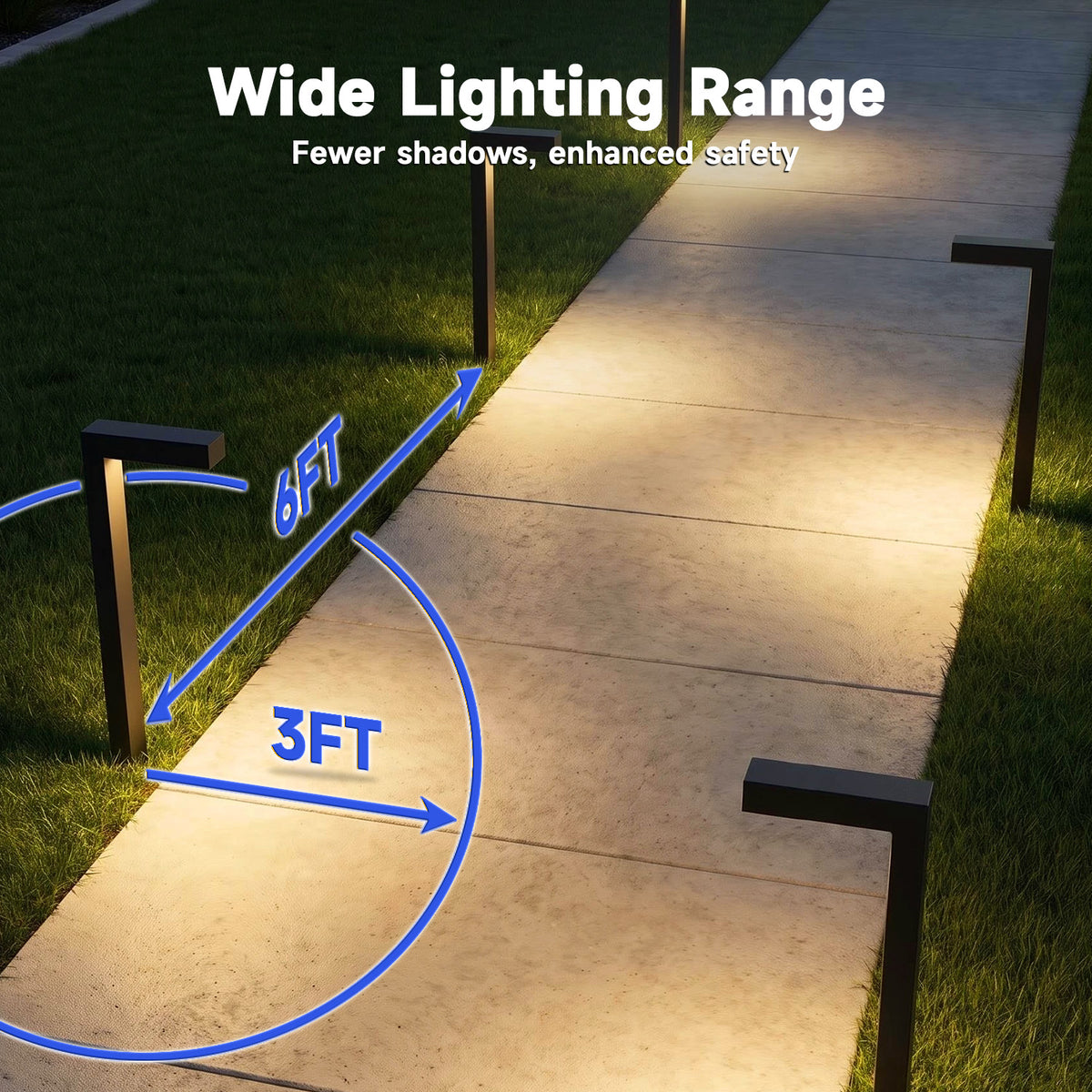 Malory MLR-P09 Modern Low Voltage LED Path Light – 5CCT Selectable & Dimmable