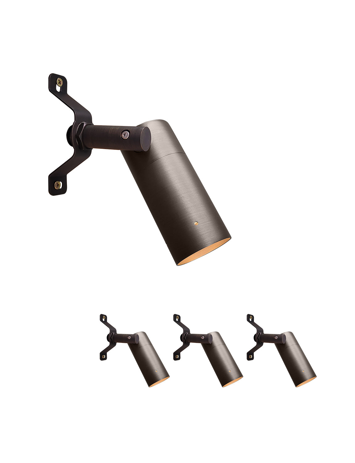 MALORY Outdoor Brass Landscape Low Voltage Led Down Light for Yard and Wall (MLR-D01)