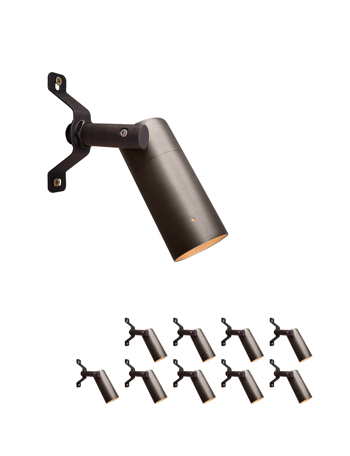 MALORY Outdoor Brass Landscape Low Voltage Led Down Light for Yard and Wall (MLR-D01)