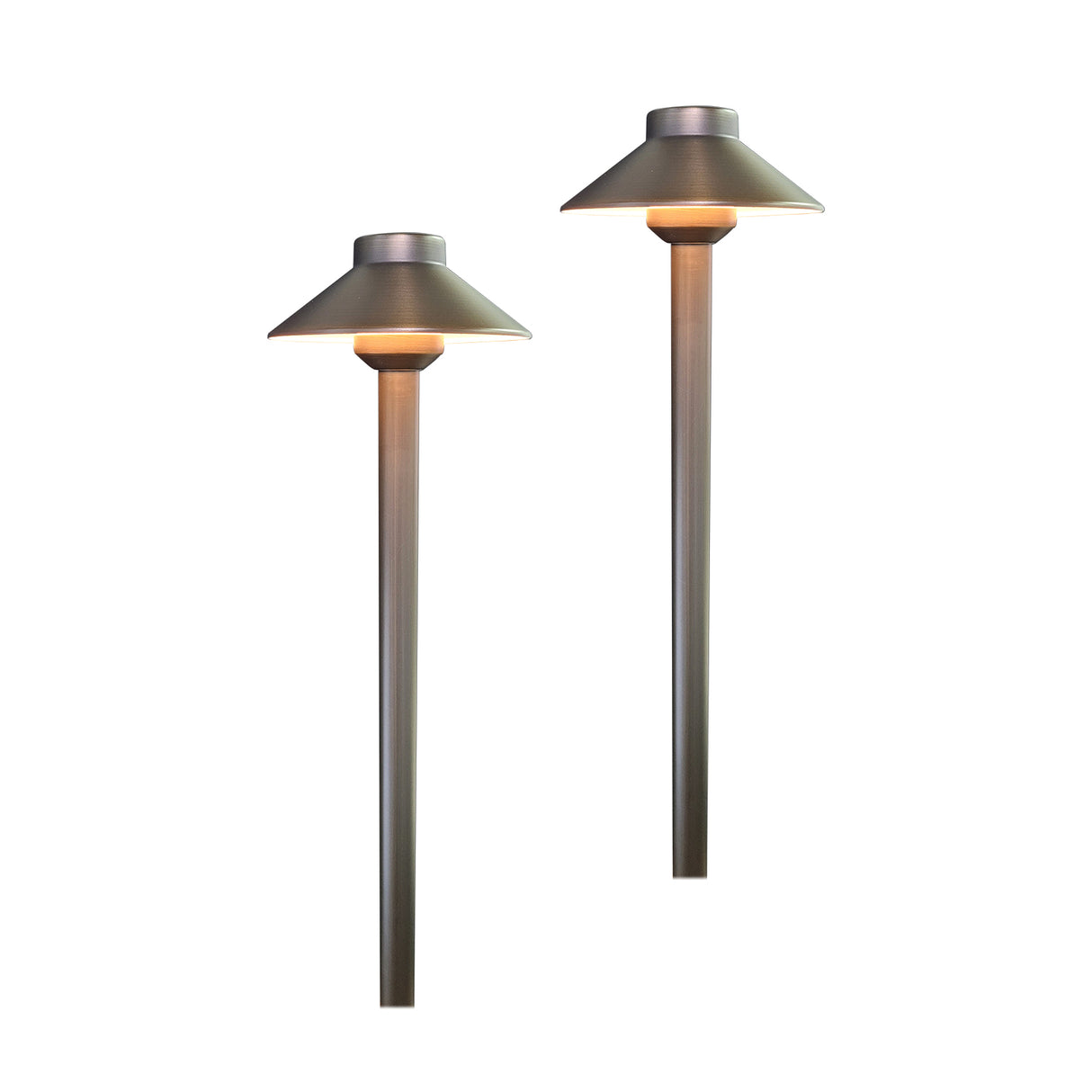 MALORY Essential 6-Light Low Voltage Brass Landscape Lighting Kit – 4 Spotlights + 2 Path Lights (MLR-K01)