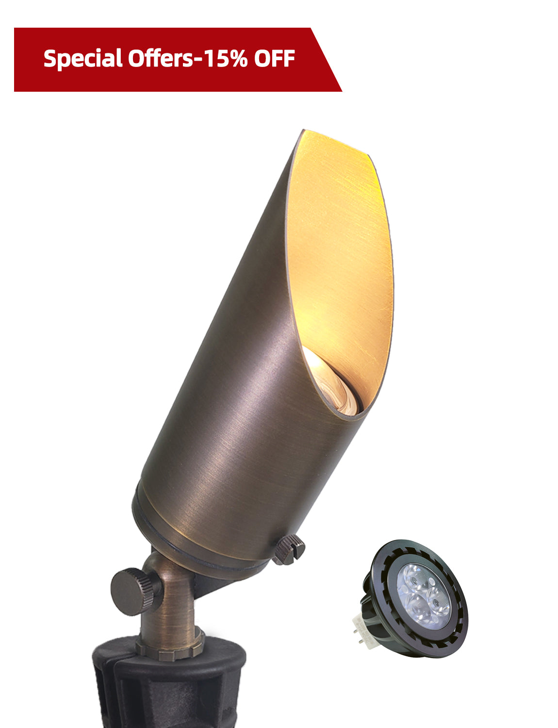 Brass outdoor landscape spot light MLR-S03 for garden and yard lighting