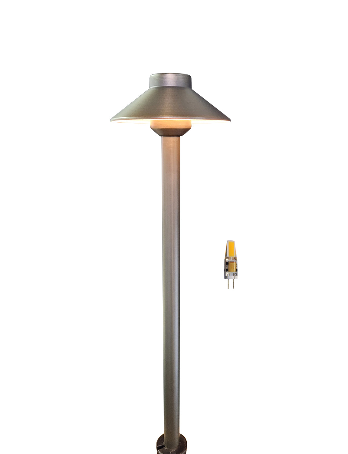 MALORY Brass Low Voltage Landscape Path Lighting for Garden Walkway Patio Yard (MLR-P01)