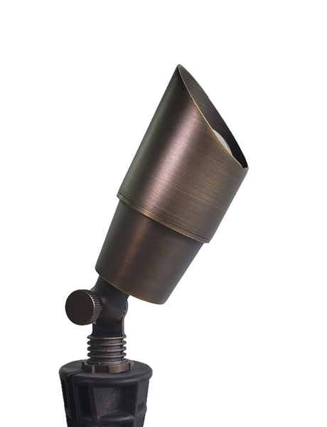 MALORY Brass Low Voltage LED Outdoor Landscape Spotlight Garden Patio Trees (MLR-S01)