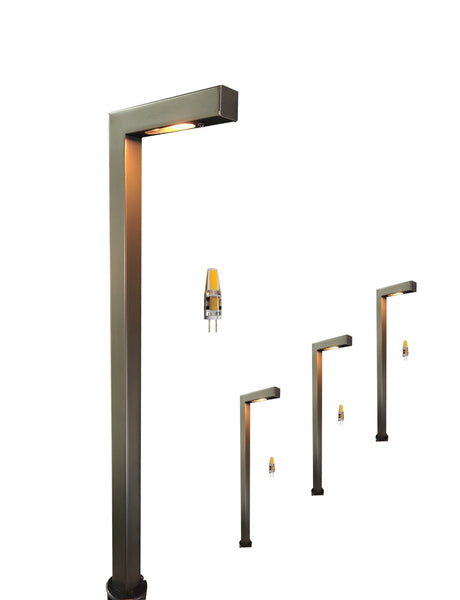 MALORY Brass Waterproof Landscape Low Voltage LED Path Lights for Garden,Walkway (MLR-P02)