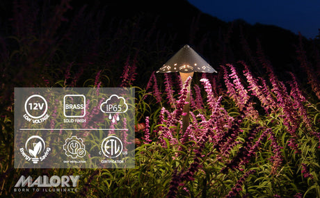 MALORY Brass Low Voltage Path Light: A Timeless Choice for Outdoor Landscape Lighting