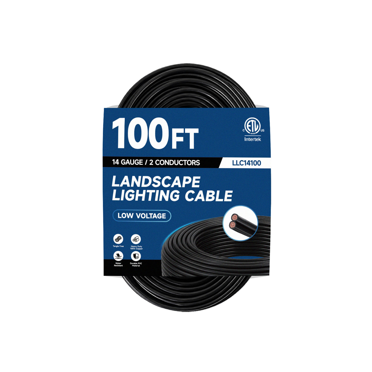 Malory MLR-C01 100FT 14/2 Low Voltage Landscape Lighting Wire