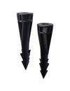 MALORY Landscape Lights Ground Stake Spikes Replacement PVC-Medium Size with Cut(2 Pack)