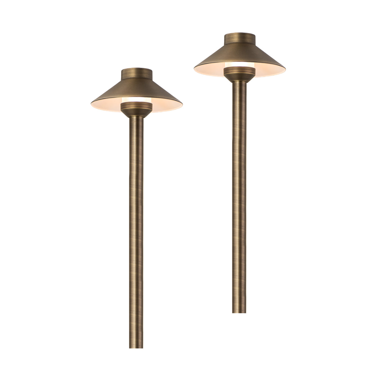 MALORY Essential 6-Light Low Voltage Brass Landscape Lighting Kit – 4 Spotlights + 2 Path Lights + 150W Transfomer+ 100 FT cable (MLR-K01)