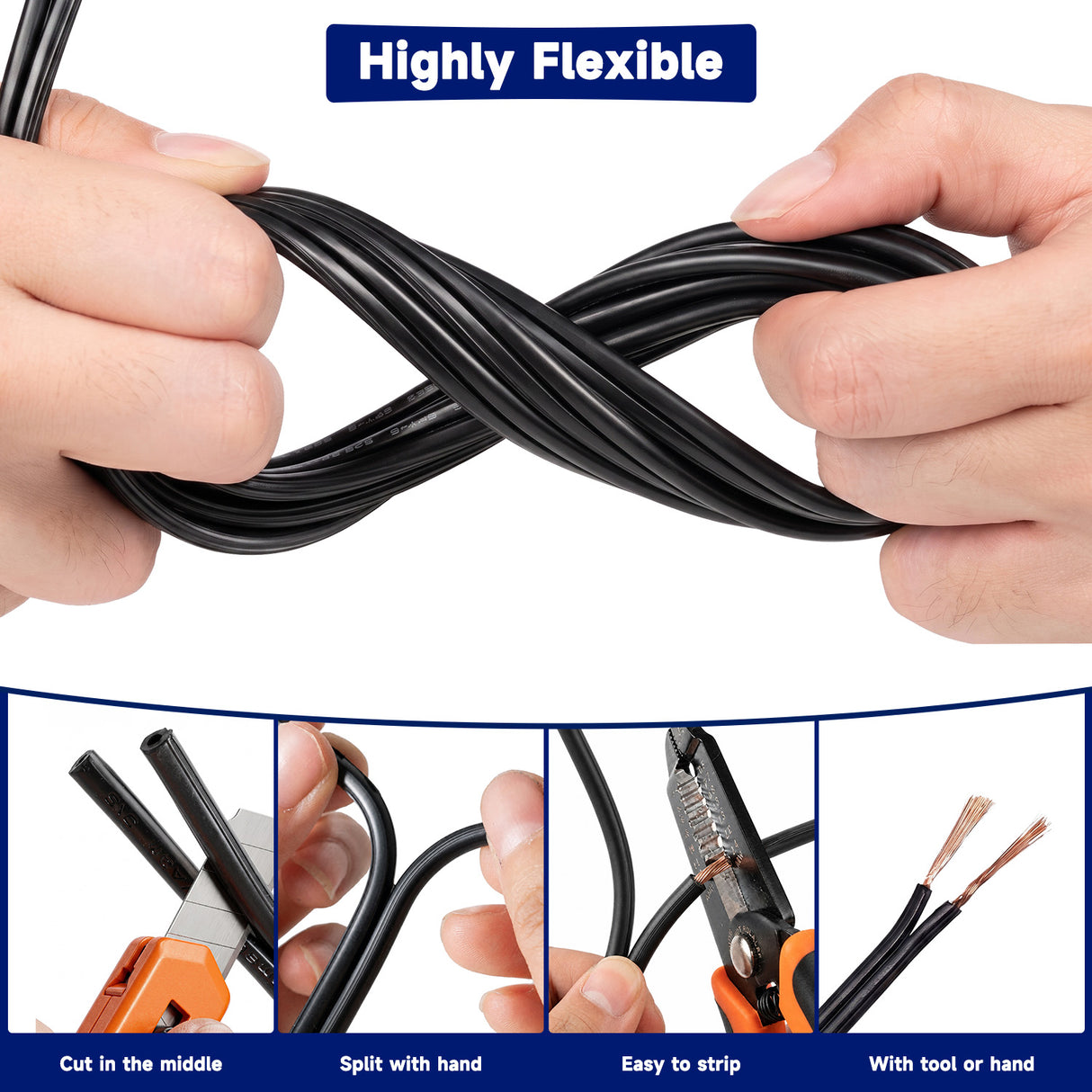 Malory MLR-C01 100FT 14/2 Low Voltage Landscape Lighting Wire