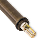 MALORY MLR-P01 Brass Low Voltage LED Path Light for Walkways & Garden