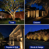 MALORY MLR-G03 Full Die-Cast Brass In-Ground Well Light, 12V Low Voltage Landscape Lighting