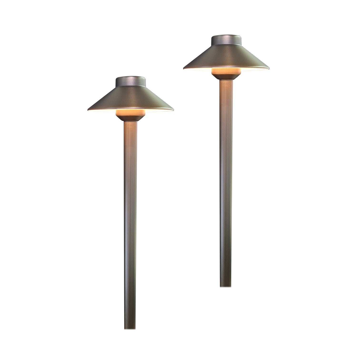 MALORY Essential 6-Light Low Voltage Brass Landscape Lighting Kit – 4 Spotlights + 2 Path Lights (MLR-K01)
