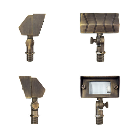 Malory MLR-F01 Die-Cast Brass Low Voltage Landscape Flood Light