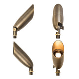 Malory MLR-S06 Solid Brass Low Voltage Landscape Spotlight,Replaceable Bulb, IP65 Waterproof