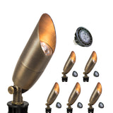 Malory MLR-S06 Solid Brass Low Voltage Landscape Spotlight,Replaceable Bulb, IP65 Waterproof