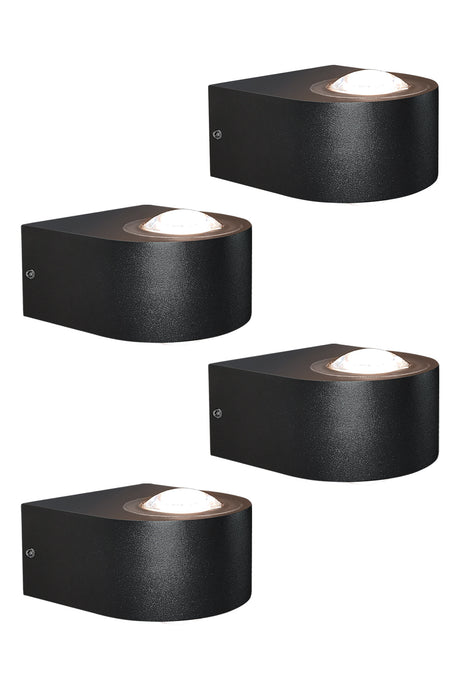 MALORY Wall Lights Outdoor 8W, 3000K 705 LM Modern Porch Light, Up Down Lights, Matte Black Waterproof Wall Sconce, Aluminum, Exterior Light Fixture Wall Mount for Porch Patio Door (MLR-W01)