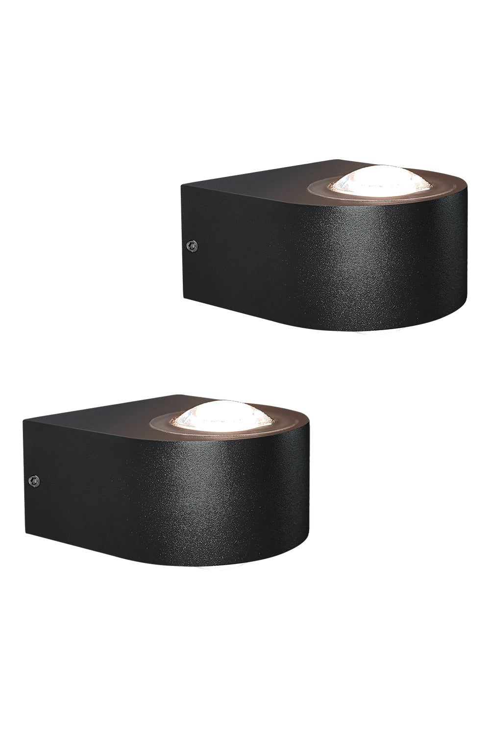 MALORY Wall Lights Outdoor 8W, 3000K 705 LM Modern Porch Light, Up Down Lights, Matte Black Waterproof Wall Sconce, Aluminum, Exterior Light Fixture Wall Mount for Porch Patio Door (MLR-W01)