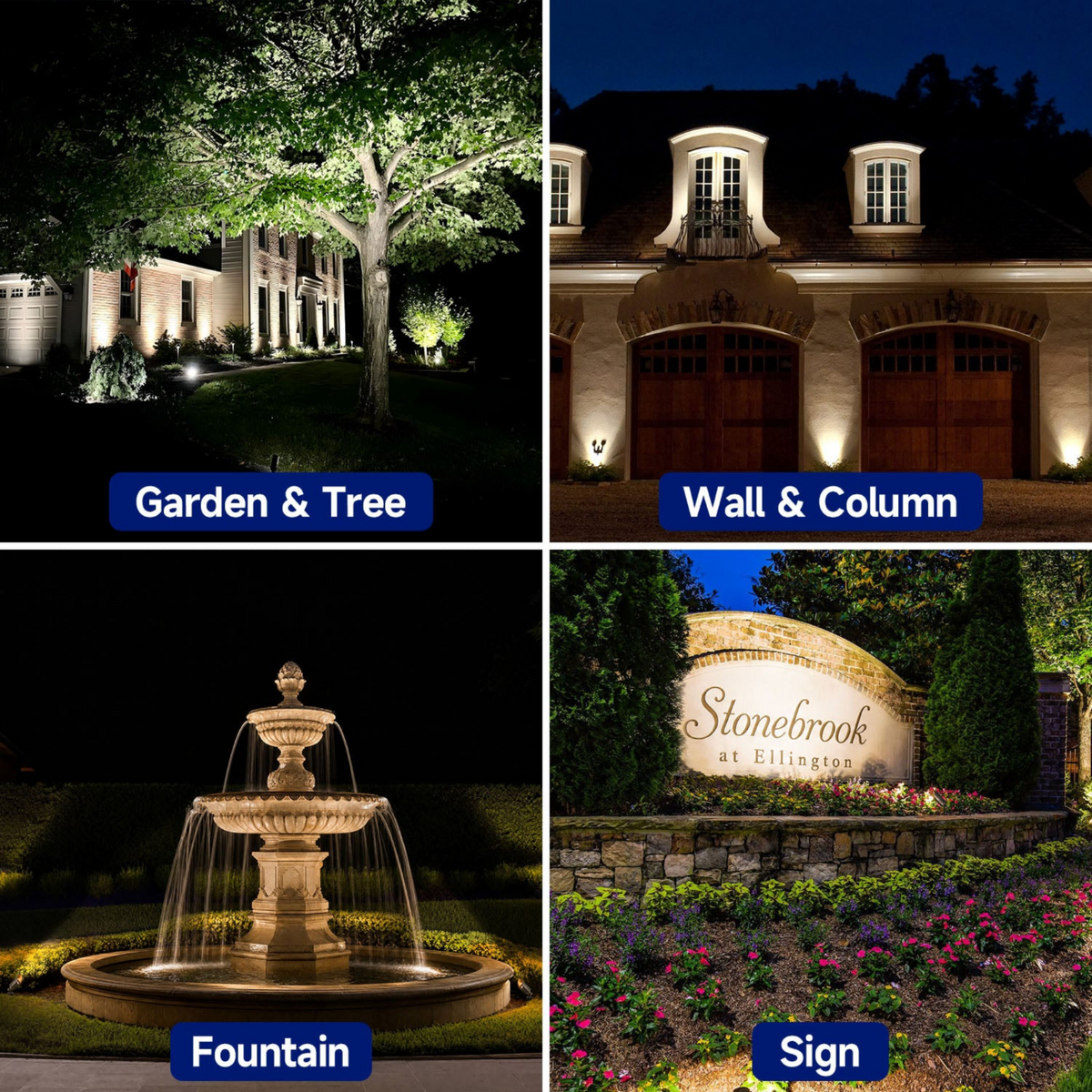 Malory MLR-S06 Solid Brass Low Voltage Landscape Spotlight,Replaceable Bulb, IP65 Waterproof