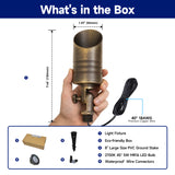 Malory MLR-S05 Solid Brass Low Voltage Landscape Spotlight,12V MR16
