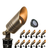 Malory MLR-S05 Solid Brass Low Voltage Landscape Spotlight,12V MR16