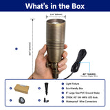 Malory_S02_Solid_Brass_Landscape_Spotlight – Package includes all product accessories.