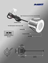 MALORY Low Voltage Full Stainless Steel Pond Lights, LED 3W 6000K IP68 Underwater Swimming Pool Light(MLR-SSG15))
