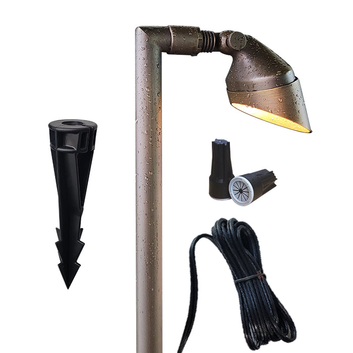 Adjustable brass path light MLR-P06 for outdoor landscape lighting