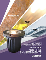 Brass inground landscape light MLR-G01 flat top for outdoor ground lighting