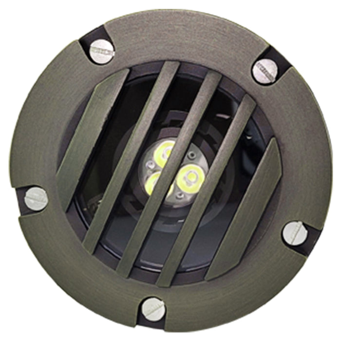 Brass inground landscape light MLR-G02 grated top design for garden lighting
