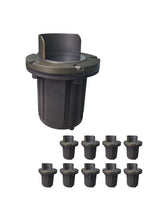 Brass inground landscape light MLR-G04 glare shield top for anti-glare outdoor lighting