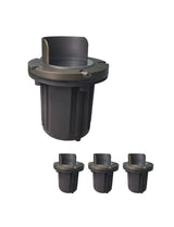 Brass inground landscape light MLR-G04 glare shield top for anti-glare outdoor lighting