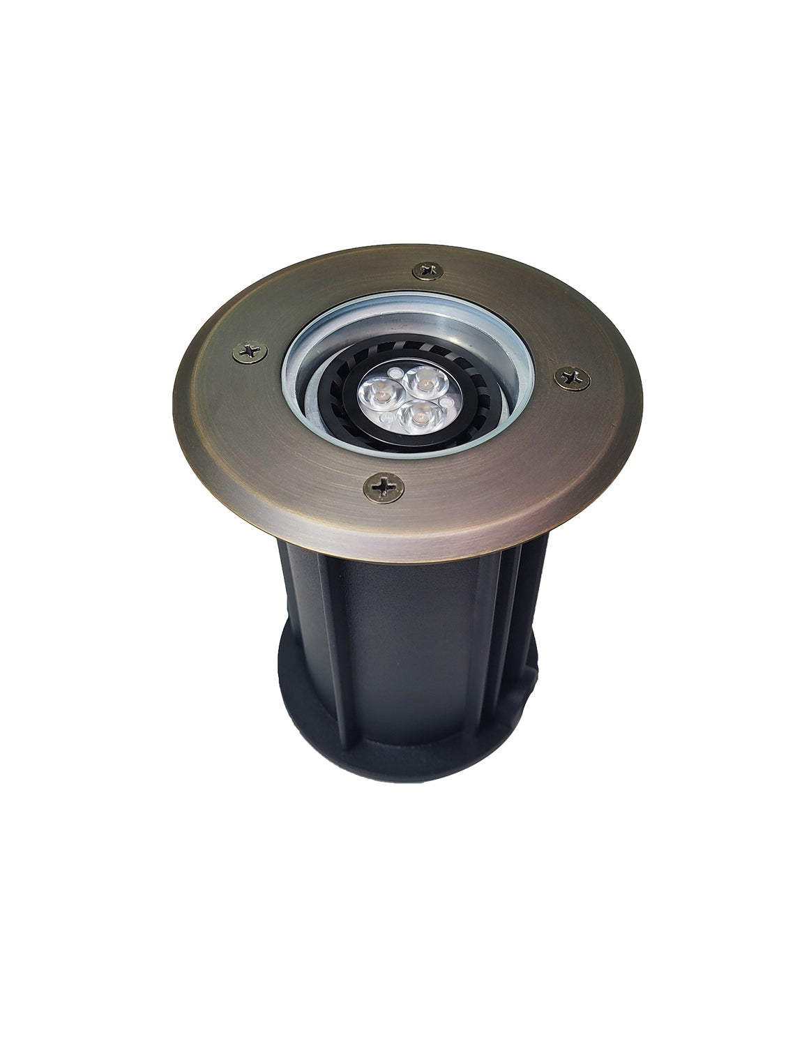 Brass inground landscape light MLR-G08 open top for outdoor ground installation