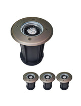 Brass inground landscape light MLR-G08 open top for outdoor ground installation