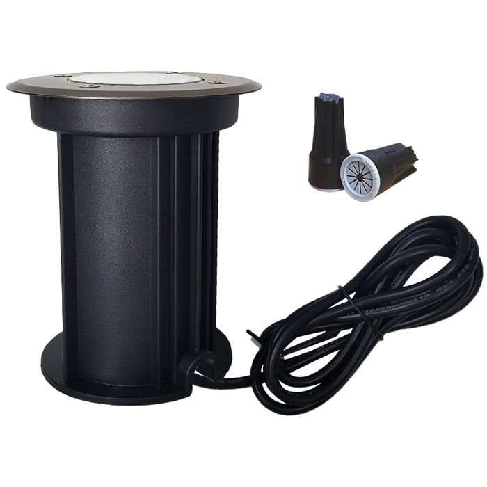 Brass inground landscape light MLR-G08 open top for outdoor ground installation