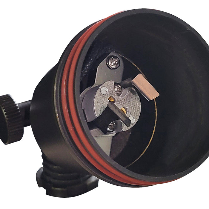 Brass landscape spot light MLR-S01 with adjustable head for outdoor lighting