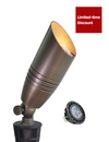 MALORY Low Voltage LED Outdoor Brass Landscape Spot Lights for Yard and Garden (MLR-S02)