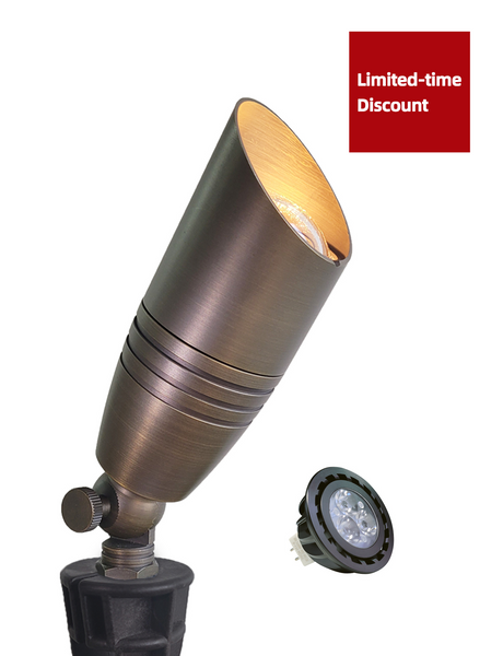 Brass landscape spot light MLR-S02 adjustable outdoor spotlight fixture