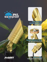 Solid brass landscape spot light MLR-S05 for outdoor accent lighting