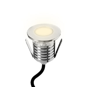 Round LED recessed deck step light MLR-SSG07 close-up view
