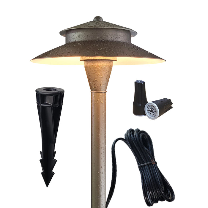 Modern brass path light MLR-P03 for outdoor landscape pathways