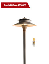 Modern brass path light MLR-P03 for outdoor landscape pathways