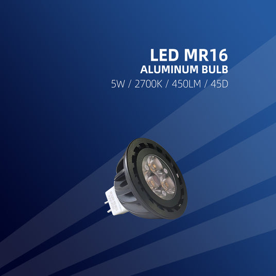 5W MR16 LED bulb outdoor waterproof front view