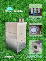 MALORY 75W Low Voltage Landscape Lighting Transformer – Waterproof Multi-Tap 12V/15V Outdoor Power Supply (MLR-T01)
