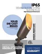 Brass outdoor landscape spot light MLR-S03 for garden and yard lighting