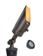 Brass landscape spotlight MLR-S04 adjustable beam outdoor lighting