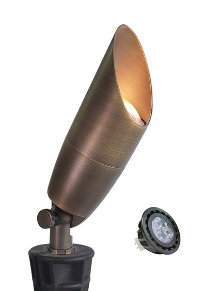 Brass landscape spot light MLR-S06 for garden spotlight installation