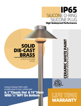 Outdoor brass path light MLR-P01 for landscape pathway lighting